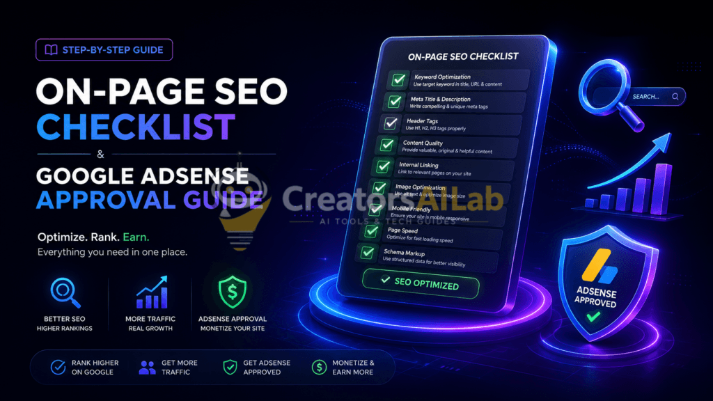 Mobile-first indexing paragraph formatting comparison view On-page SEO checklist for AdSense | Creators AI Lab