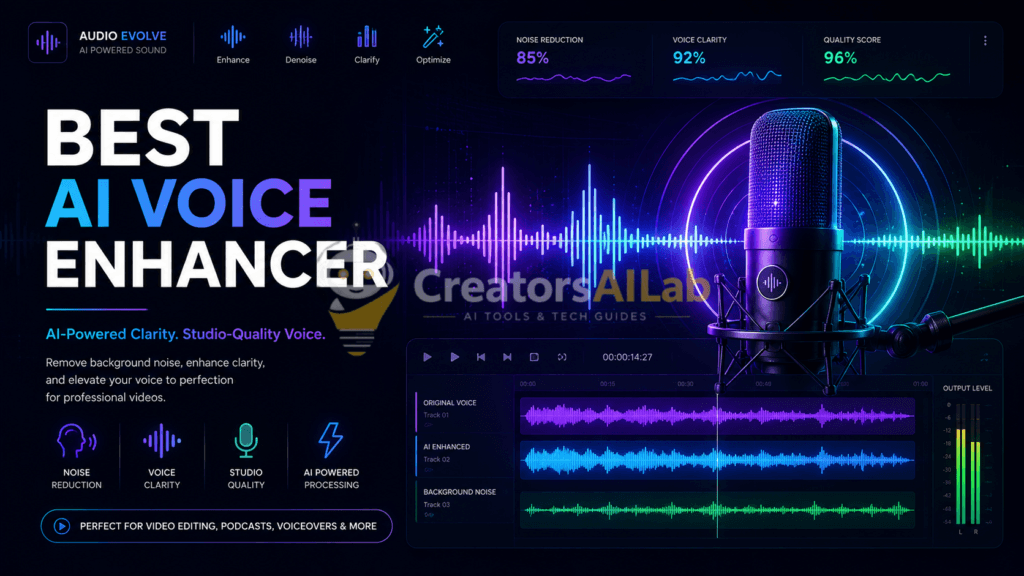 AI voice enhancer tools for video editing | Creators AI Lab