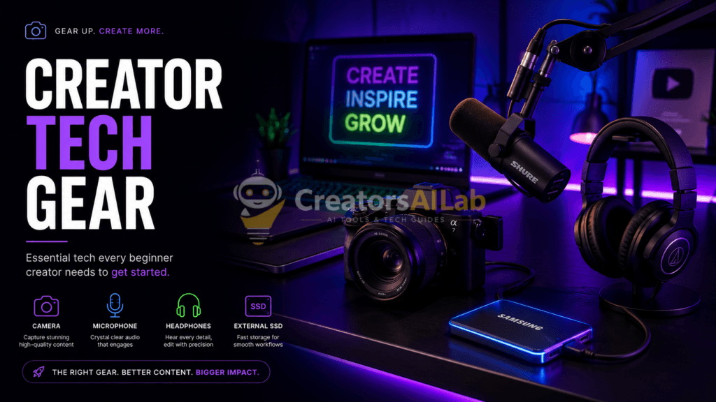 Essential creator tech gear for beginners | Creators AI Lab