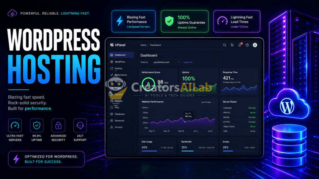 Hostinger WordPress hosting review | Creators AI Lab