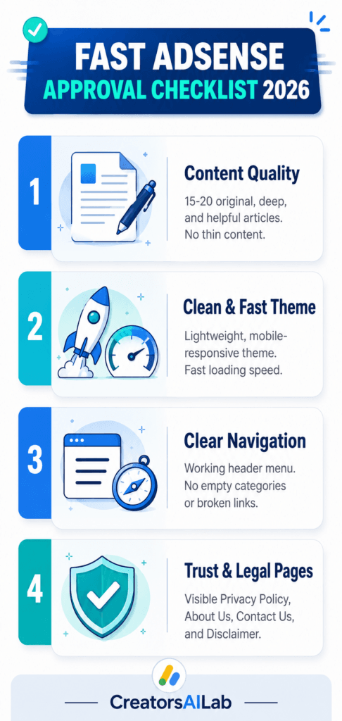 WordPress vs Blogger for AdSense Approval Easy 2026 Guide Creators AI Lab
