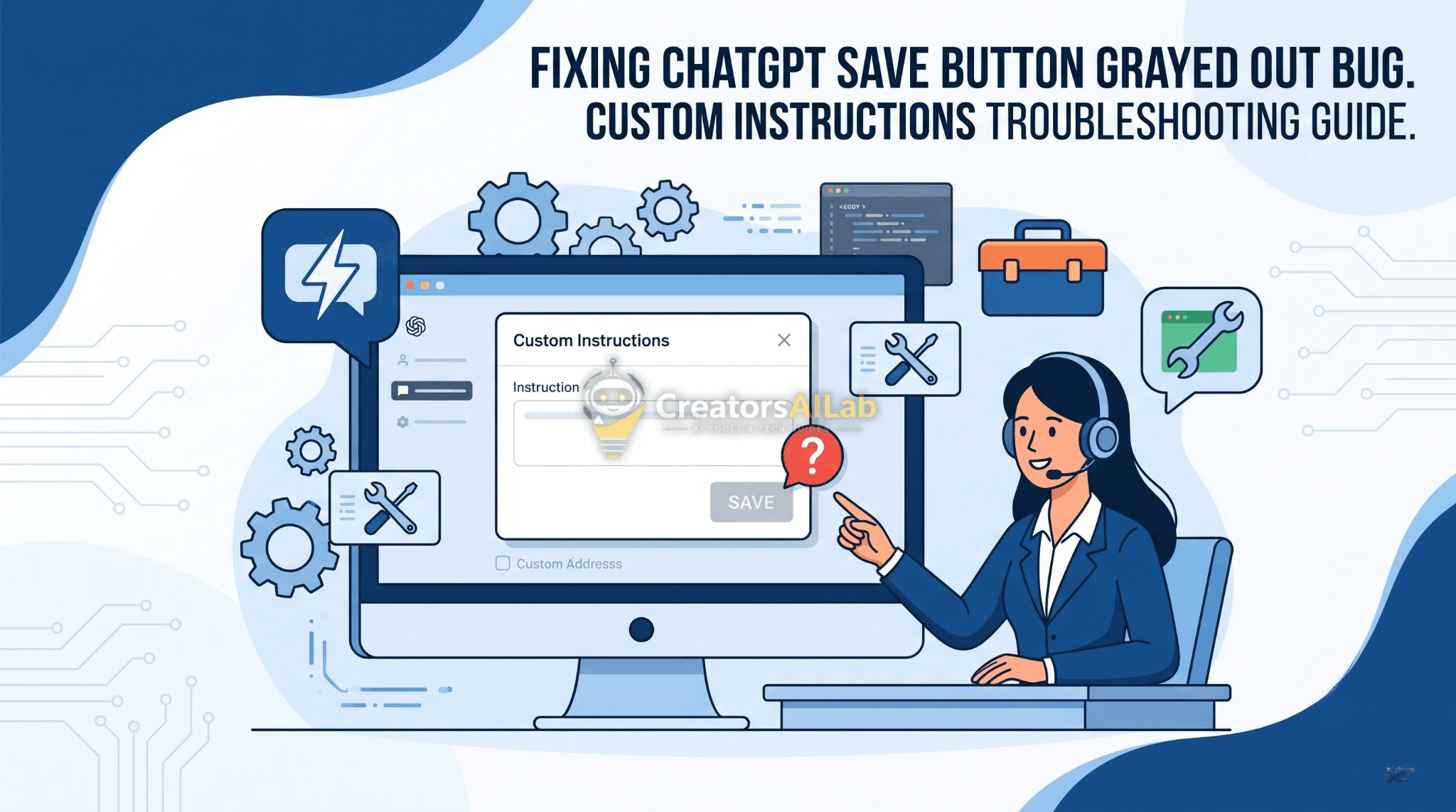 ChatGPT Save Button Grayed Out 1 Easy Fix Custom Bug | Creators AI Lab