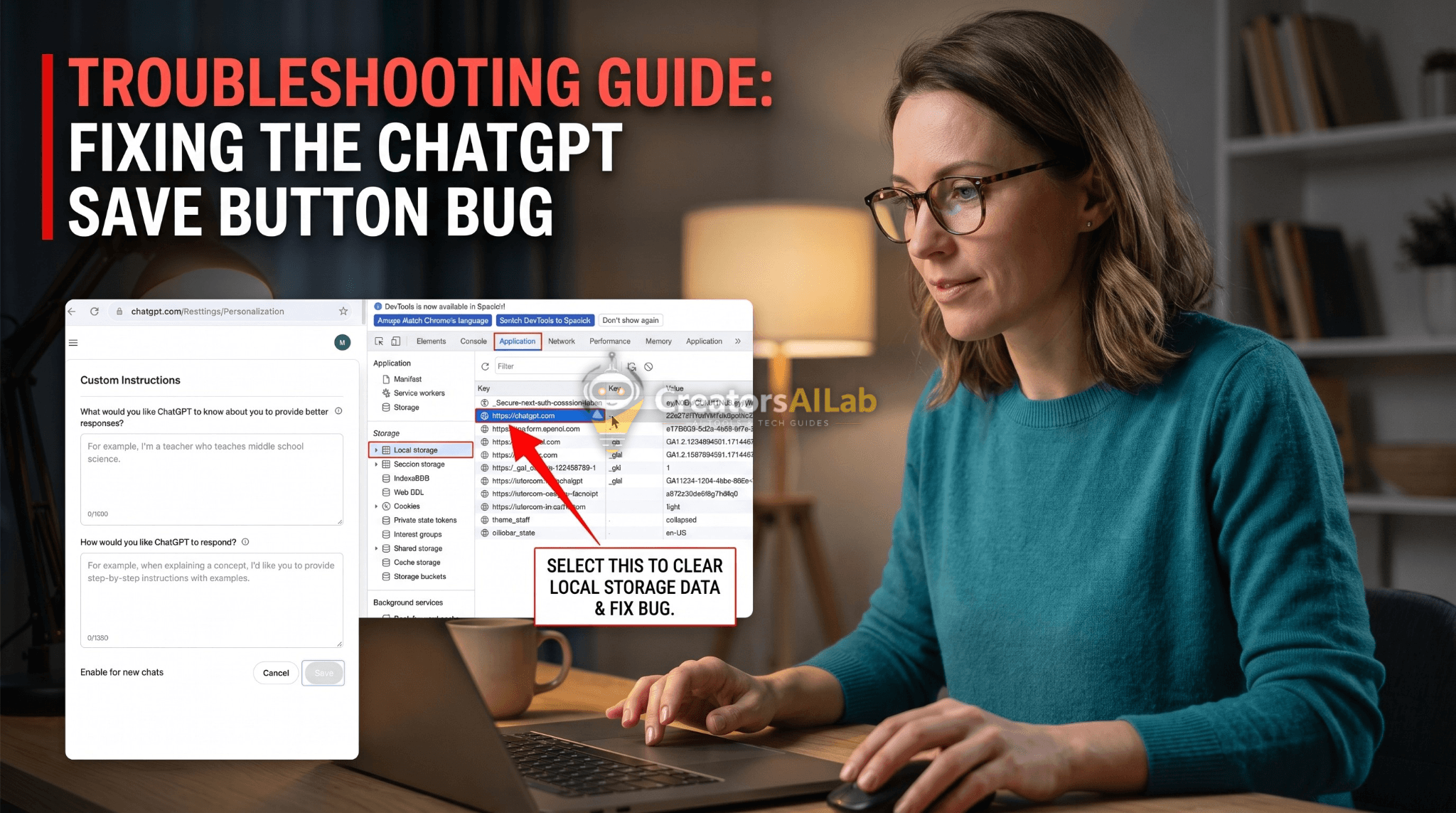 ChatGPT Save Button Grayed Out Custom Instructions Fix 2026 | Creators AI Lab