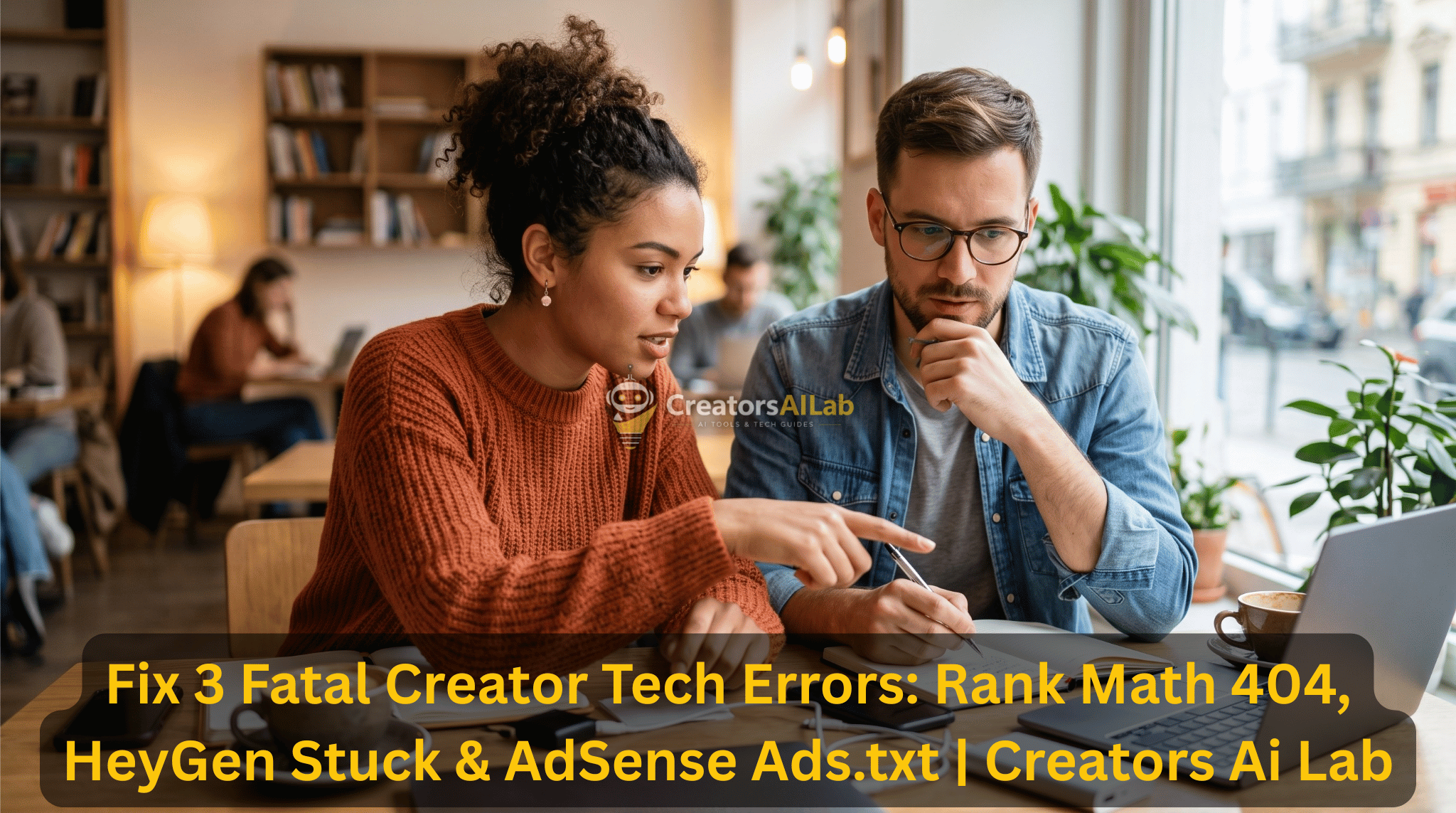 Fix 3 fatal creator tech errors guide, including Rank Math 404s, HeyGen stuck rendering, and AdSense ads.txt missing.