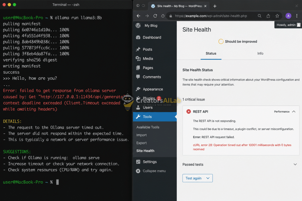 Fix AI and REST API timeout errors across local and cloud environments