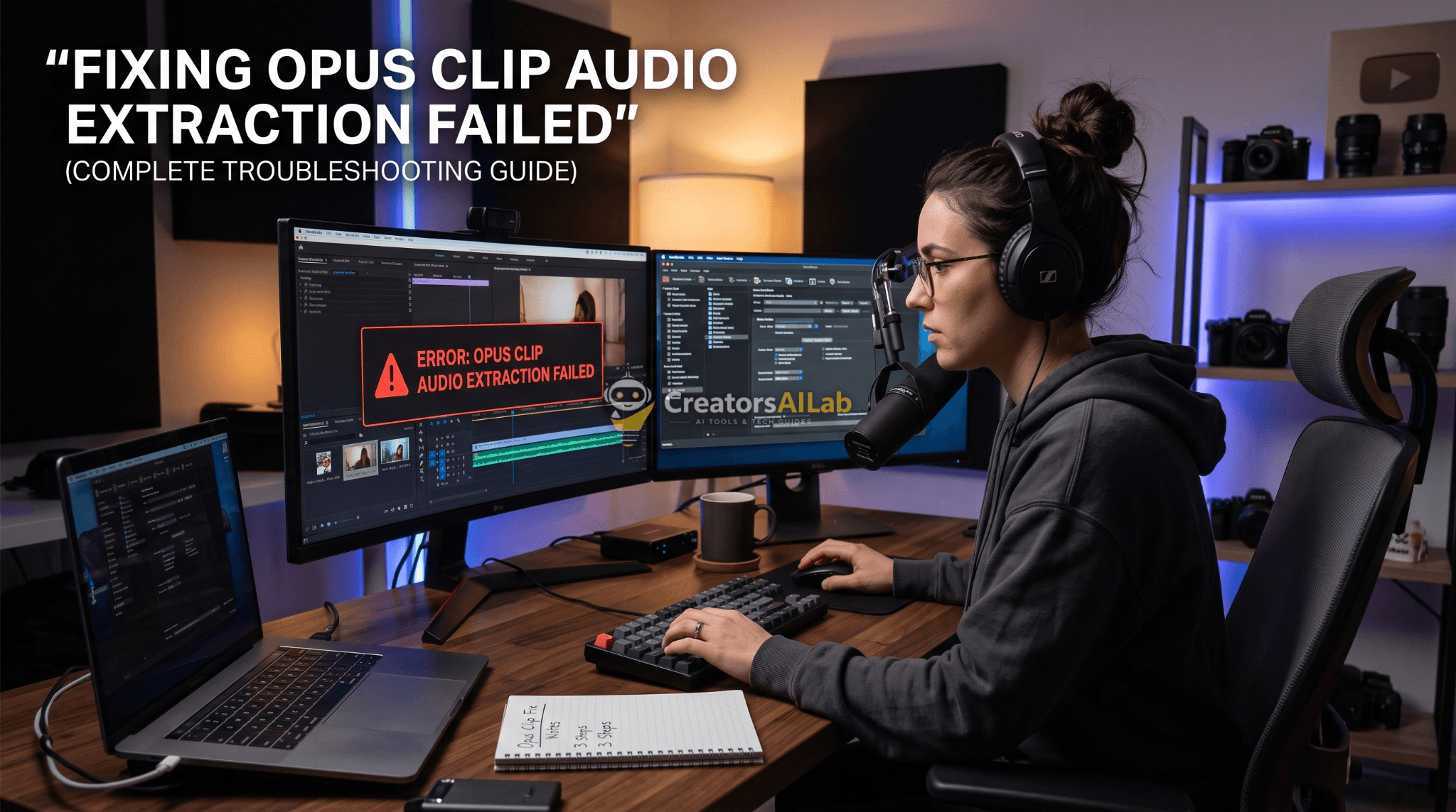 Fix Opus Clip Audio Extraction Failed Error Fast 100% Solved | Creators AI Lab