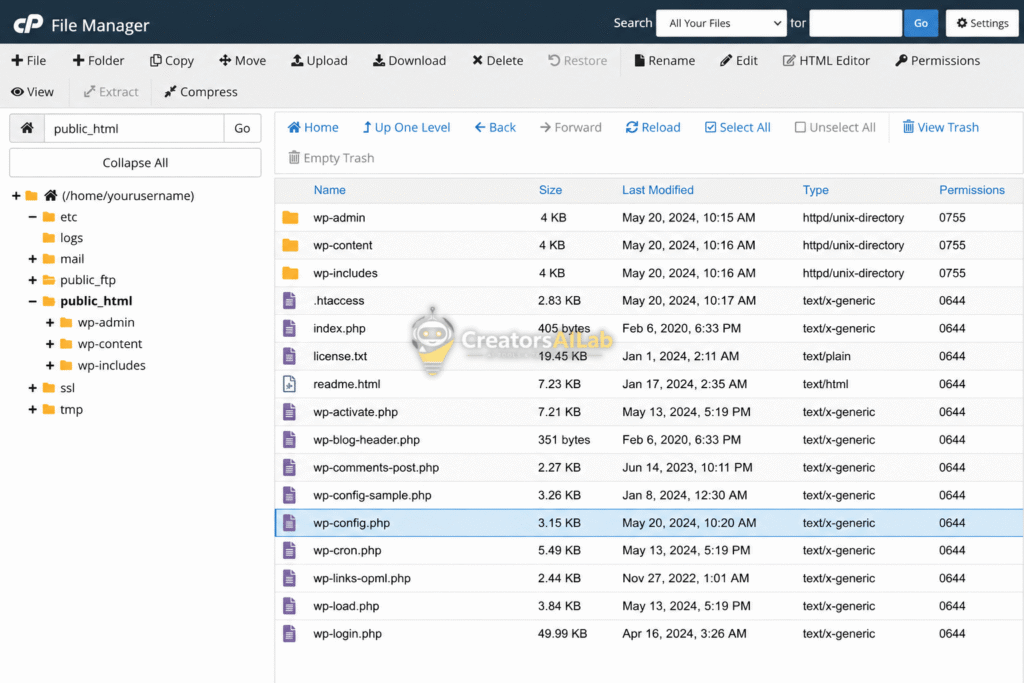 Fixing cURL error 28 in WordPress via the wp-config file inside cPanel.