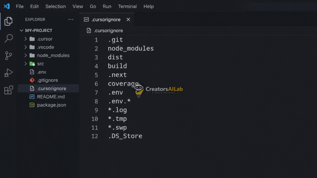 Cursor AI stuck indexing .cursorignore fix.